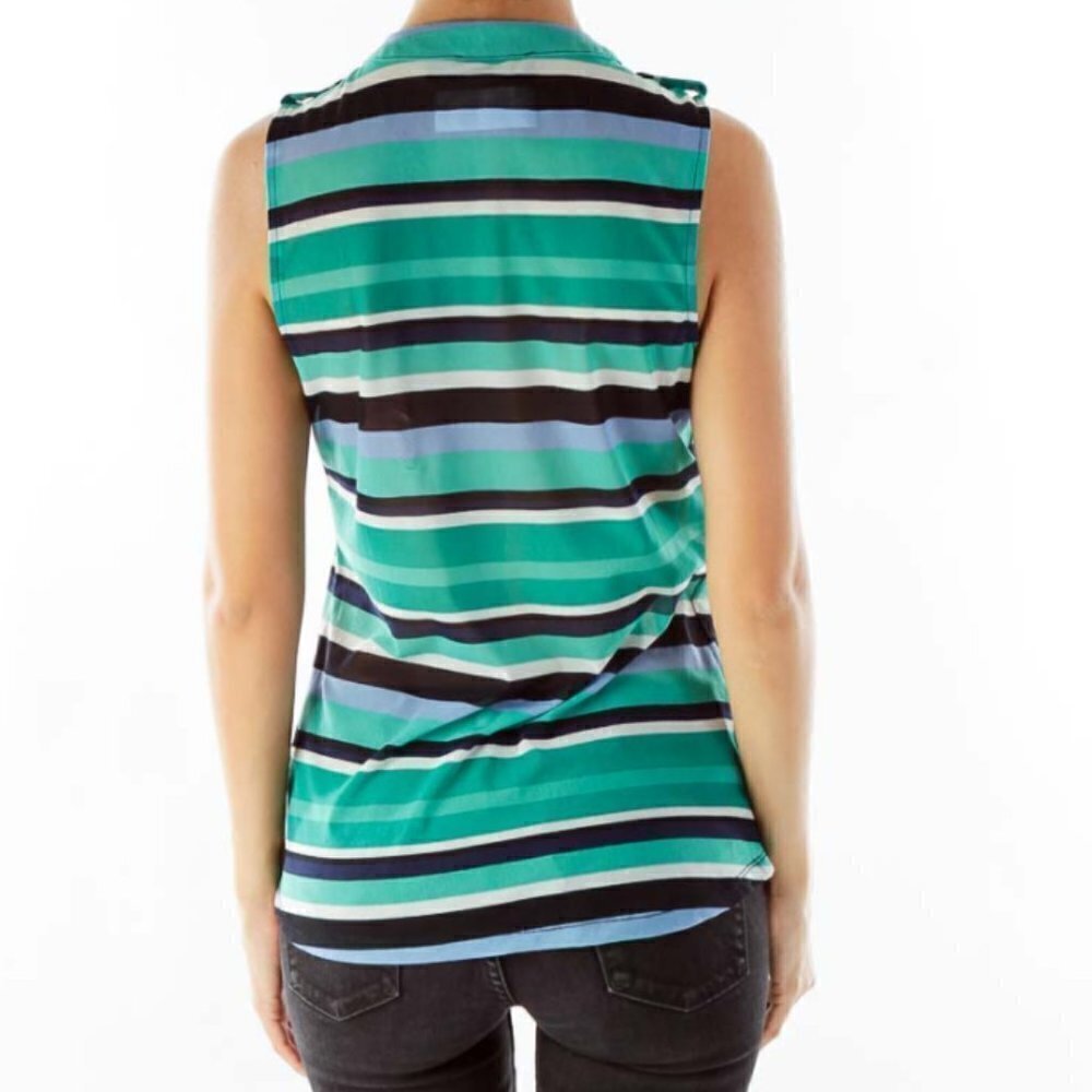The Limited Green Blue White Sleeveless Top - Picture 2 of 3
